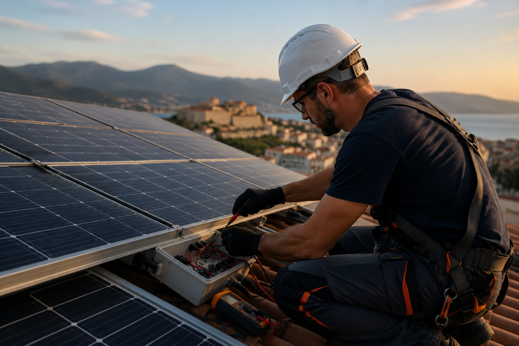 Diagnostic et dépannage photovoltaïque en Corse